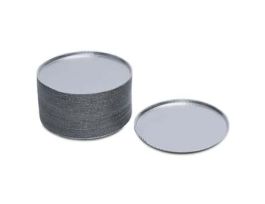 Aluminum Pan Liners, 3.3Gr, 127mm I.D. (5" ) x 3/16" Depth, 1000/Cs