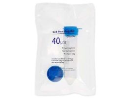 Air-Lock Free Cell Strainer Kit, Sterile, Individually Wrapped, 50 mL Tube with Screw-Cap, Blue, 40 ?m; 50/Pk