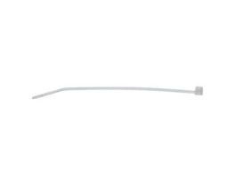 8 Pound Polypropylene Heat-Resistant Cable Zip Ties, 4" L, White; 100/PK