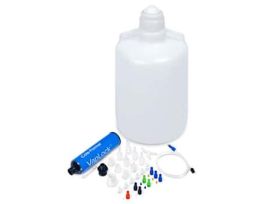 Solvent Waste Kit with Carboy, 10-Port, Polypropylene and LDPE, 83B Closure, 20 L