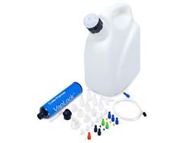 Solvent Waste Kit with Jerrican, 10-Port, Polypropylene and HDPE, 53B Closure, 10 L