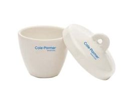 High-Form Crucible with Cover, Porcelain, 5 mL; 72/PK