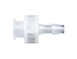 Luer to Hose Barb Fitting, Straight Adapter, Natural Nylon, Cleanroom Packed, Large Bore Female Luer x 3/16" ID; 10/Pk