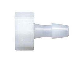 Luer to Hose Barb Fitting, Straight Adapter, Natural Nylon, Cleanroom Packed, Large Bore Male Luer x 1/4" ID; 10/Pk