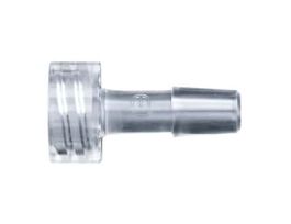 Luer to Hose Barb Fitting, Straight Adapter, CrystalVu?, Cleanroom Packed, Large Bore Male Luer x 5/16" ID; 10/Pk