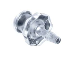 Luer to Hose Barb Fitting, Straight Adapter, CrystalVu?, Cleanroom Packed, Female Luer x 1/8" ID; 10/Pk
