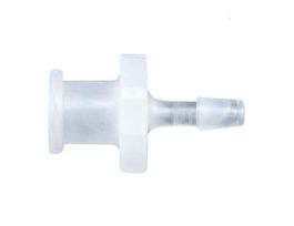 Luer to Hose Barb Fitting, Straight Adapter, Natural Kynar?, Cleanroom Packed, Female Luer x 1/4" ID; 10/Pk