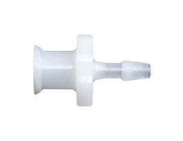 Luer to Hose Barb Fitting, Straight Adapter, Natural Nylon, Cleanroom Packed, Female Luer x 1/4" ID; 10/Pk