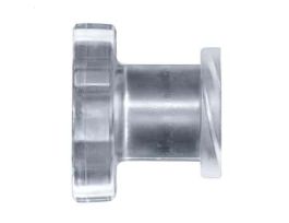 Luer to Plug Fitting, Straight Adapter, Natural Nylon, Cleanroom Packed, Female Luer; 10/Pk