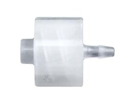 Luer to Hose Barb Fitting, Straight Adapter, Natural Kynar?, Cleanroom Packed, Male Luer x 5/32" ID; 10/Pk