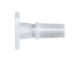 Luer to Plug Fitting, Straight Adapter, White Nylon, Cleanroom Packed, Male Luer Slip; 10/Pk