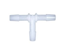 Hose Barb Fitting, Tee Union, HDPE, Cleanroom Packed, 1/4" ID; 10/Pk