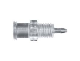 Luer to Hose Barb Fitting, Straight Adapter, CrystalVu?, Cleanroom Packed, Panel-Mount Female Luer x 1/8" ID; 10/Pk