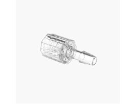 Luer to Hose Barb Fitting, Straight Adapter, CrystalVu?, Cleanroom Packed, Stationary Male Luer Lock x 1/4" ID; 10/Pk