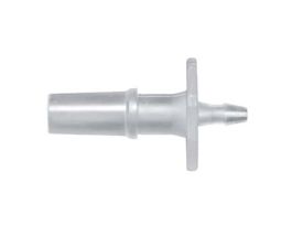 Luer to Hose Barb Fitting, Straight Adapter, Animal-Derivative-Free Polypropylene, Cleanroom Packed, Rotating Male Luer Lock x 5/32" ID; 10/Pk