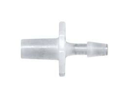 Luer to Hose Barb Fitting, Straight Adapter, Natural Kynar?, Cleanoom Packed, Male Slip Luer x  1/16" ID; 10/PK