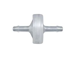 Miniature Check Valve, Polypropylene Housing, Viton? diaphragm, 1/8" ID