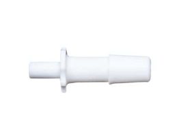 Luer to Hose Barb Fitting, Straight Adapter, White Nylon, Cleanoom Packed, Male Slip Luer x 1/8" ID; 10/PK
