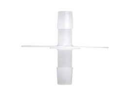 Port Disk Hose Barb Fitting, Natural Kynar? Flex, Cleanroom Packed, 5/16" ID; 10/Pk