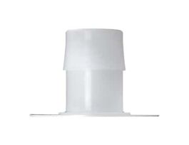 Port Disk Hose Barb Fitting, Natural Kynar? Flex, No Dimples, Cleanroom Packed, 1/2" ID; 10/Pk