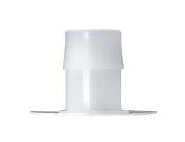 Port Disk Hose Barb Fitting, Polypropylene, No Dimples, Cleanroom Packed, 5/8" ID; 10/Pk