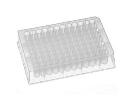 Chromatography Tested 96-Well Plate, Polypropylene, Round Opening, U-Shape, 1100 ?L; 50/Cs