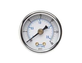 Utility Pressure Gauge, 2.5" Dia, Bottom Connection; 0-2000 psi