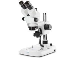 Trinocular Stereozoom Microscope, Pillar Stand, 100-240 VAC