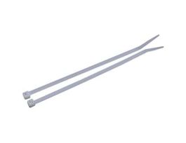40 Pound Nylon Cable Zip Ties, 6.0" L, White; 100/CS
