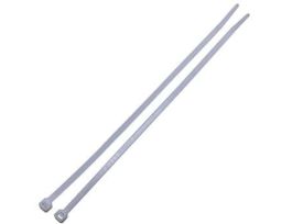 40 Pound Nylon Cable Zip Ties, 8.0" L, White; 100/CS