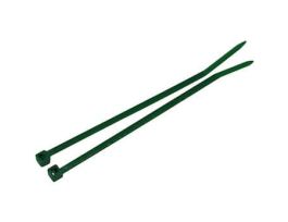 18 Pound Nylon Cable Zip Ties, 4.0" L, Green; 100/CS