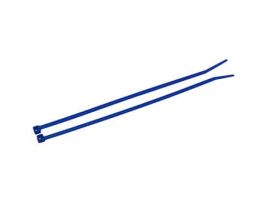 18 Pound Nylon Cable Zip Ties, 4.0" L, Blue; 100/CS