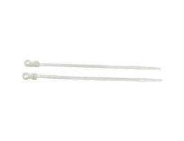 50 Pound Nylon Mountable Cable Zip Ties, 8.0" L, White; 100/CS