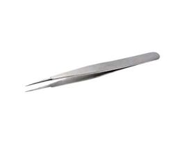 Precision Stainless Steel Tweezers, Straight Point Radius Edges, Straight Tip, OA-SA, 120mm