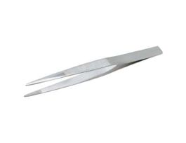 Stainless Steel Tweezers, Blunt Tips, Serrated, 150mm