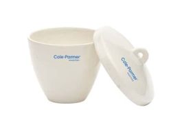 High-Form Crucible with Cover,  Porcelain, 50 mL; 12/PK