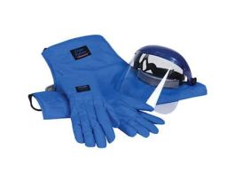 Cryogenic Safety Kit; X-Large Gloves, 36" Long Apron, and Face Shield