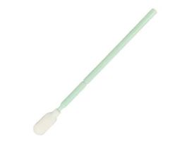 Cleanroom Foam Swab, Open-Hole Head, Notched, Light Green PP Handle; 500/PK