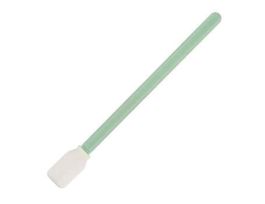 Cleanroom Polyester Swab, Large Double Layer Wipe Head, Light Green PP Handle; 100/PK