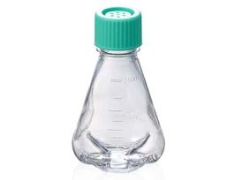 Erlenmeyer Flask Baffled, PC, Sterile, Vent Cap, 250mL; 12/CS
