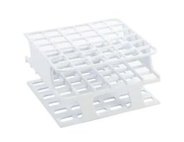 Durable Tube Rack, Half Size, POM, 13mm, 36-Place, White; 8/CS
