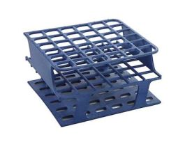 Durable Tube Rack, Half Size, POM, 16mm, 36-Place, Blue; 8/CS