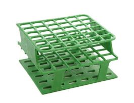 Durable Tube Rack, Half Size, POM, 16mm, 36-Place, Green; 8/CS