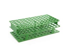 Durable Tube Rack, Full Size, POM, 16mm, 72-Place, Green; 8/CS