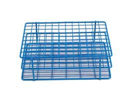 Coated Wire Tube Rack, 10-13mm, 9x12, Blue