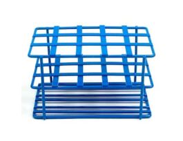 Coated Wire Tube Rack, 16-20mm/15mL, 3x5, Blue
