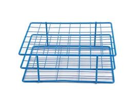 Coated Wire Tube Rack, 25-30mm/50mL, 6x8, Blue