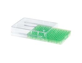 Low-Temperature PCR Rack, 96-Well, Green; 5/PK