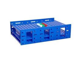 High-Capacity Tube Rack, 10 to 13 mm, Blue