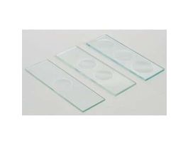 Concavity Microscope Slides, Glass, 1.3 mm Thick, 2 Concavities; 12/Pk